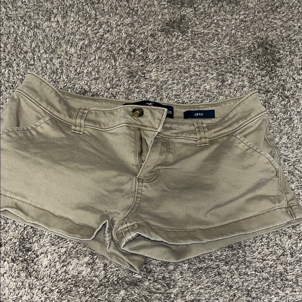 Tan colored shorts